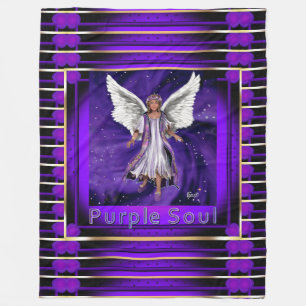 Purple Soul Fleece Blanket