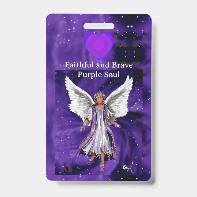 purple soul ID badge (Front)