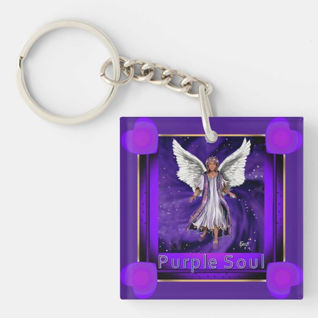 Purple Soul Keychain (Front)
