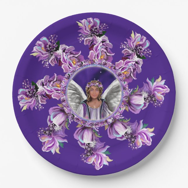 Purple Soul Paper Bowls Paper Plate (Front)