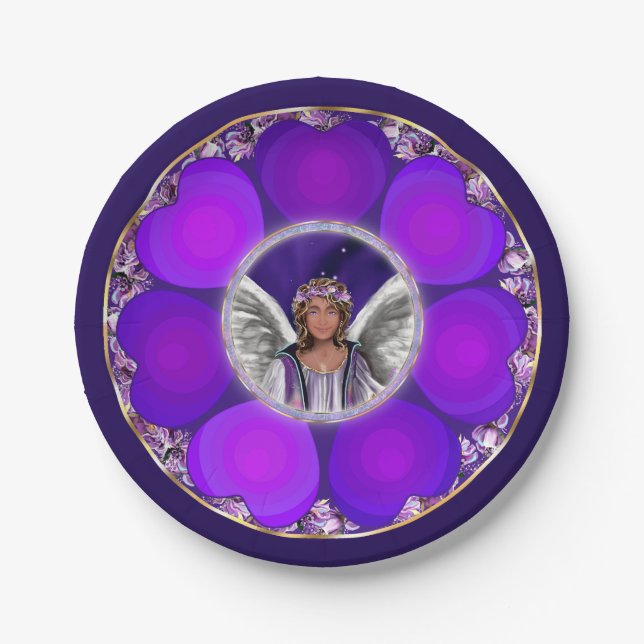 Purple Soul Paper Plates (Front)
