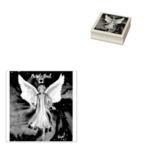 Purple Soul Scarf Rubber Stamp