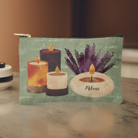 Purple Spa Candles and Lavender Olive Monogram
