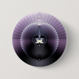 Purple Space 6 Cm Round Badge