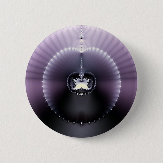 Purple Space 6 Cm Round Badge (Front)