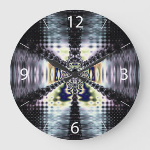 Purple Space Large Clock