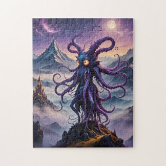 Purple Space Octopus Bold Colours Puzzle