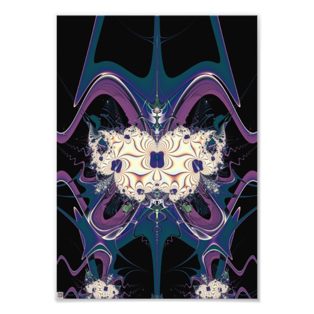 Purple Space Photo Print (Front)