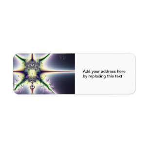 Purple Space Return Address Label
