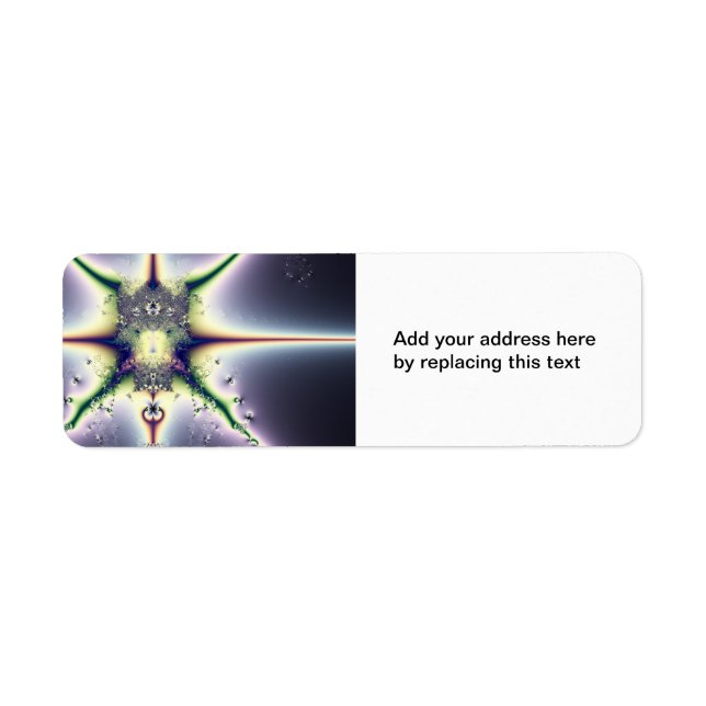Purple Space Return Address Label (Front)