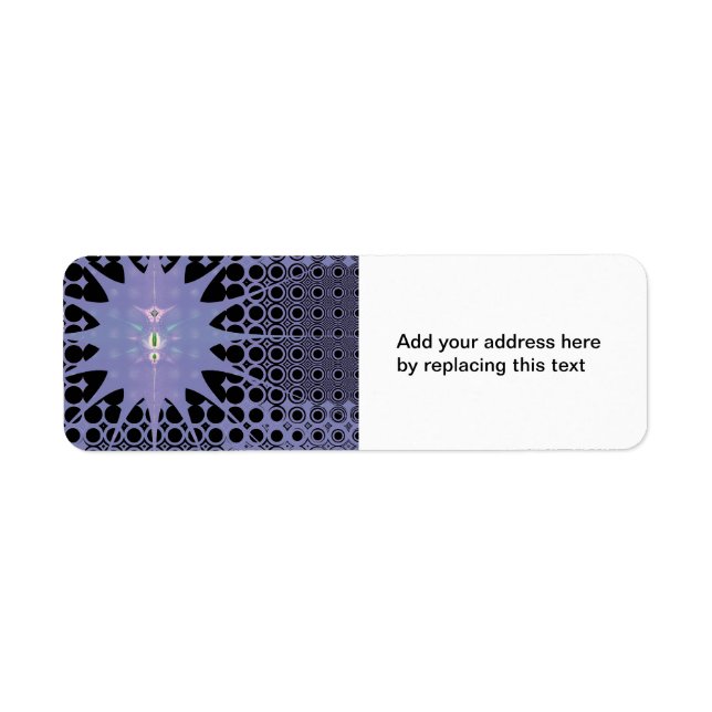 Purple Space Return Address Label (Front)