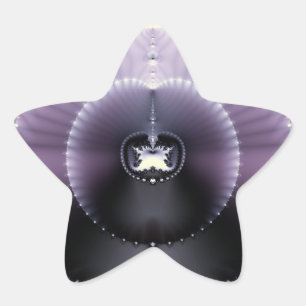 Purple Space Star Sticker