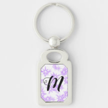 Purple sparkle glitter add your name monogram pock