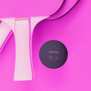 Purple Sparkle Glitter Effect Custom Ping Pong Ball