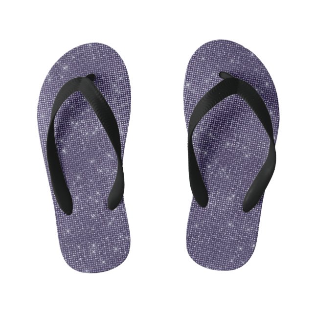 Purple Sparkle Kid's Thongs (Footbed)