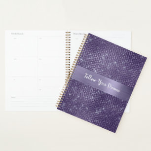 Purple Sparkle Personalised Quote Planner
