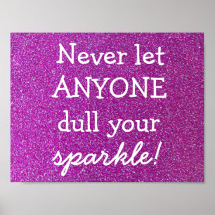 Purple Sparkle Poster
