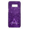 Purple Sparkle Shimmer Monogram & Initial