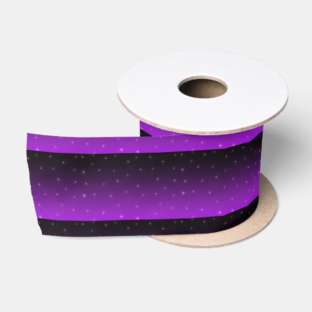 Purple Sparkles Satin Ribbon (Spool)