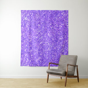 Purple  sparkling glitter pattern   tapestry