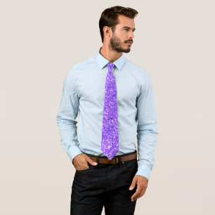 Purple sparkling glitter pattern    tie