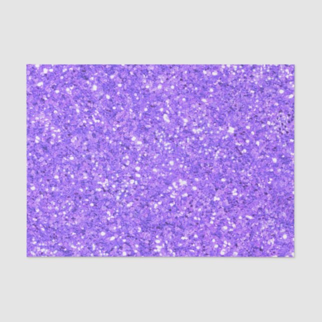 Purple sparkling glitter pattern      tissue paper (Front)