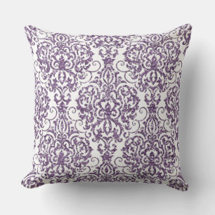 Purple Sparkling Glitter Reversible Pillow