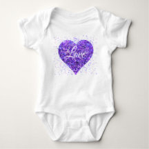 Purple sparkling sequins, love graffiti valentine