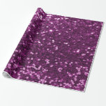 Purple Sparkly Faux Glitter Wrapping Paper<br><div class="desc">Glamourous large purple faux glitter.
PLEASE NOTE:  These are flat printed graphics - no raised parts.</div>