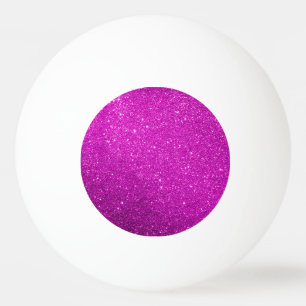Purple Sparkly Glitter Ping Pong Ball