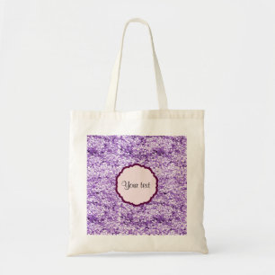 Purple Sparkly Glitter Tote Bag
