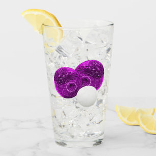 Purple Speckled Lawn Bowls, Glass