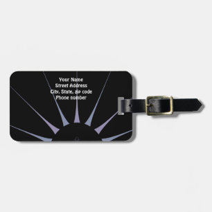Purple Spider Travel Bag Tags - Customised