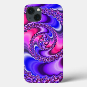 Purple Spiral iPhone 13 Case