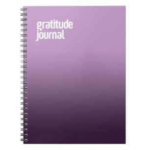 Purple Spiral Notebook – "Gratitude Journal"