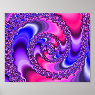 Purple Spiral Poster