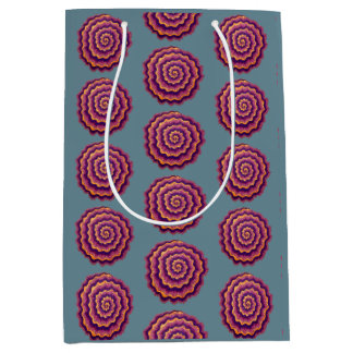 Purple Spirals  Medium Gift Bag