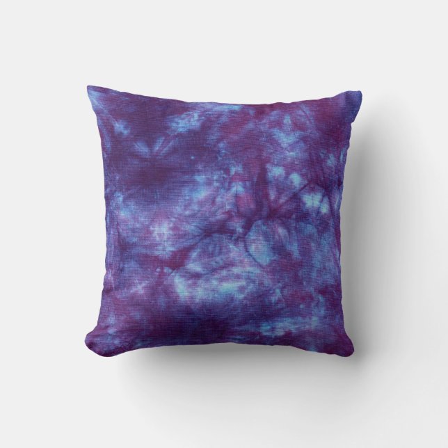 Purple Spirit Tie Dye MoJo Pillow (Front)