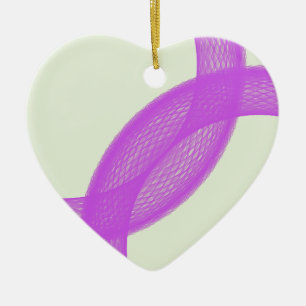 purple spiritual fulfilment ceramic tree decoration