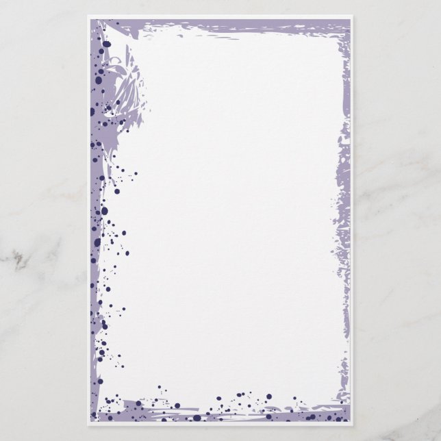 purple splat stationery (Front)
