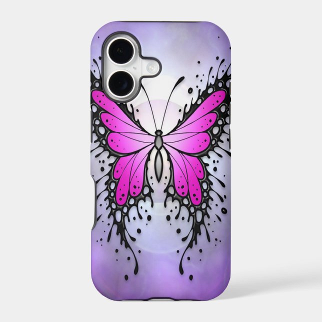 Purple Splatter Butterfly (Back)