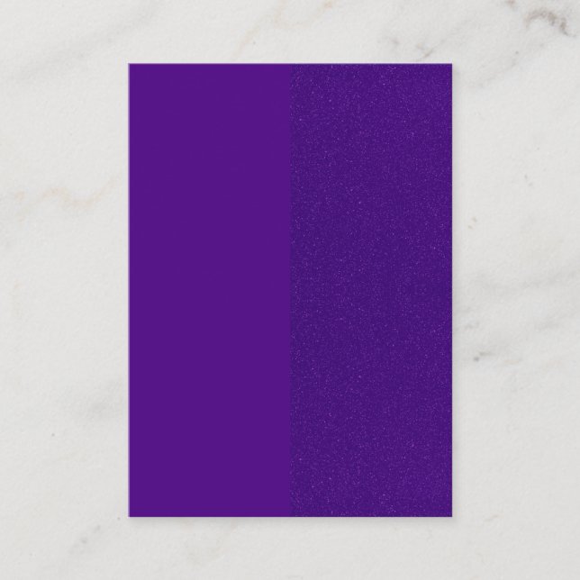 Purple Split Noise Business Card – Customisable (Front)