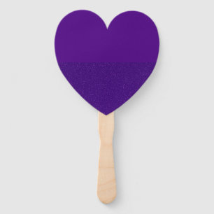 Purple Split-Texture Heart Paddle Fan – Customize