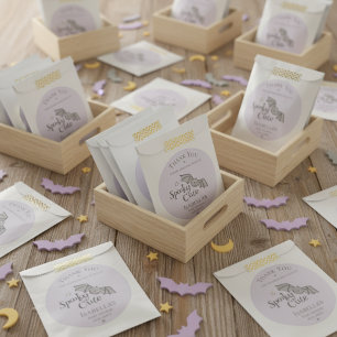 Purple Spooky Cute Bats Baby Halloween Favour Bag