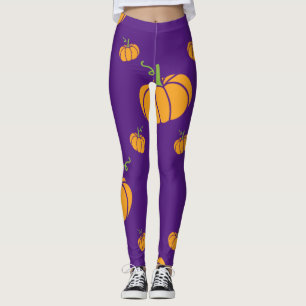 Purple Spooky Halloween Leggings