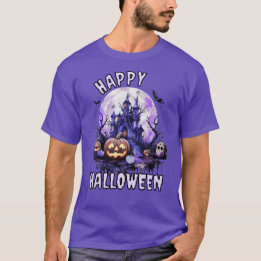 Purple Spooky Halloween T-Shirt