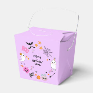 Purple Spooky One Cute Halloween 1st Birthday Favour Box