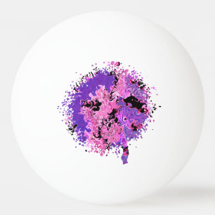 Purple Spot Ping Pong Ball