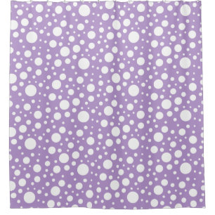 Purple Spots Shower Curtain