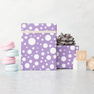 Purple Spots Wrapping Paper